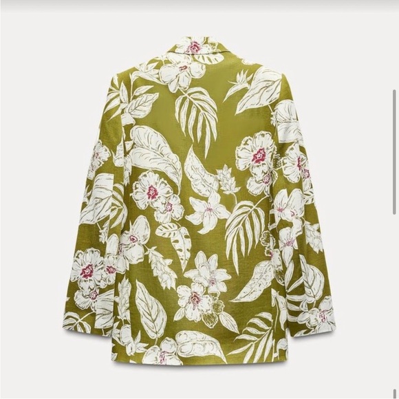 NWT Zara 2pc LINEN BLAZER + 
PANTS SIZE XS - Picture 3 of 16